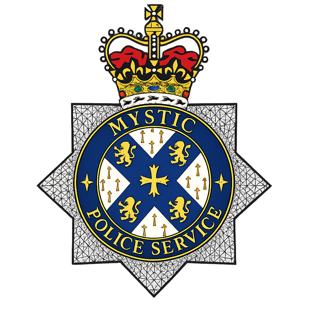 Mystic Police Service logo